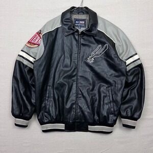 VTG GIII Sports San Antonio Spurs NBA Western Conference Faux Leather Jacket